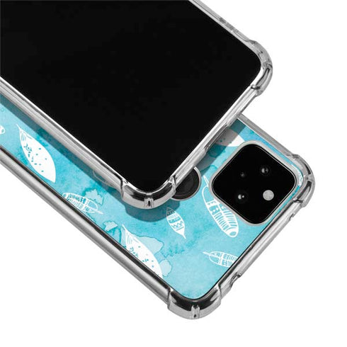 Raining Feathers Google Pixel 5 Clear Case